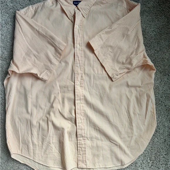 Ralph Lauren Men's Yellow Striped Shirt XL 100% cotton - Picture 4 of 7